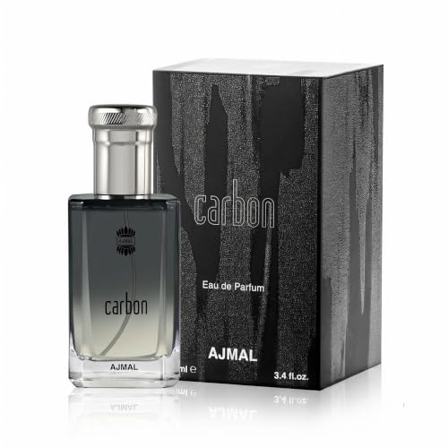 Ajmal Carbon Eau de Parfum 100 ml | Men’s Fresh Woody Spice Fragrance – Citrus, Lavender & Patchouli Everyday Dubai Perfume