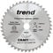 Trend Wood Mitre Saw Blade, 250mm Diameter, 30mm Bore, 42 Teeth, 3mm Kerf, -5° Hook, TCT, Medium Finish, CSB/CC25042
