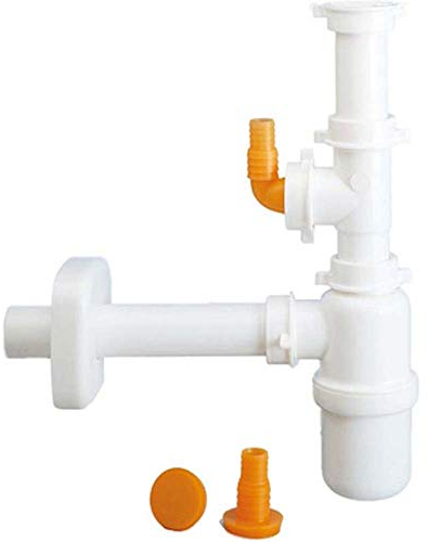 Lira SIFONE A BOTTIGLIA PER LAVELLO 1V CON ATTACCO LAVASTOVIGLIE ORIZZ - 1 vasca