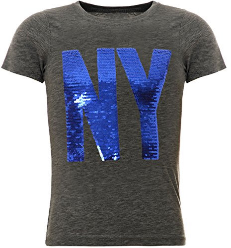 BEZLIT Jungen Wende-Pailletten T-Shirt Tollen Motiv 22029 Anthrazit Größe 140