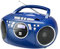 Kassettenradio mit CD • UKW-Radio • Boombox • CD-Player • Stereo Lautsprecher • AUX-Eingang • Netz- / Batteriebetrieb • Tragbar • Blau • Dual P 70
