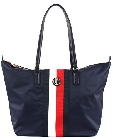 Tommy Hilfiger Damen Poppy Tote Stp Tote Blau (Corporate)
