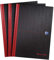 Oxford Black n' Red Notizbuch, A4, fester Einband, Hardcover 3er-Pack A4