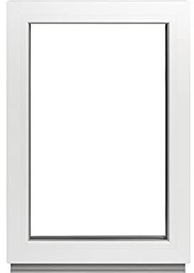 Framex Festverglasung - Kellerfenster BxH: 90 x 110 cm Weiß Fenster 2-fach Fenster Für Gartenhaus/Garagenfenster - Premium Kunststofffenster BxH: 900 x 1100 mm