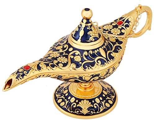 Vintage Legend Aladdin Lampe Magic Genie Wishing Light, Sammlerstück Seltene Klassische Arabische Kostüm Requisiten Lampe ÖL Lampe Für Zuhause/Hochzeitsdekoration & Geschenk