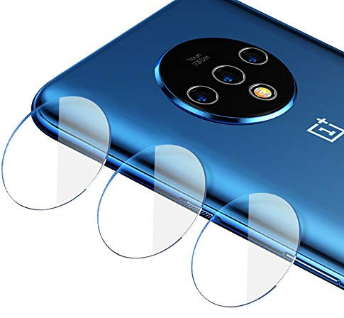 qichenlu [6D Willow Glas] 3 Stück Kamera Folie für OnePlus 7T, Linse Kamera Schutzglas für OnePlus 7T,Ultra-Klar Blasenfrei Kratzfest Rückseite Kamera Schutz Folie für OnePlus 7T