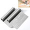 Pro Dough Pastry Scraper/Cutter/Chopper Stainless Steel Mirror Polished with Measuring Scale Multipurpose- Cake, Pizza Cutter - Pastry Bread Separator Scale Knife (1)