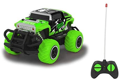 JAMARA Runny One 1:43 27MHz – Gummibereifung, Spur einstellbar, Rammschutz vorne, Bodenbeleuchtung