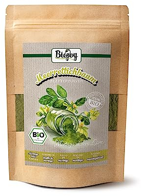 Biojoy Moringa en poudre BIO (250 g), Poudre de Feuilles de Moringa, sans additifs (Moringa oleifera Lam.)