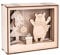 Rayher Holzbaus. 3D-Motivrahmen Winterbär, FSC Mix Credit, natur, 15,5x12,5cm, Tiefe 3,8cm, 12teilig, zum Basteln und Bemalen, 1Set, 46599505