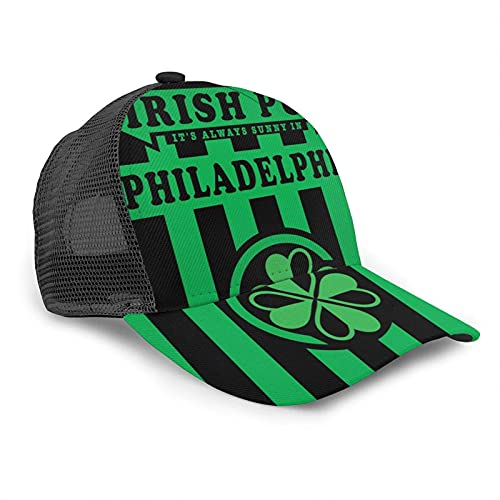 Oaieltj Unisex-Baseballkappe Herren Damen Kinder Mode Baseball Cap Verstellbare Snapback Dad Hat Casual Sonnenhut, It's Always Sunny in Philadelphia Paddy's Irish Pub Green, One size