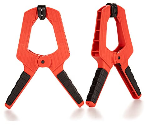 JUNGLE TOOLS Federklemmen, 22,9 cm, starke Spannkraft, langlebige große Federklemmen (Orange)