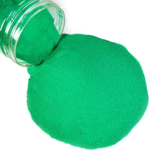 Green Unity Sand - Arena fina para ceremonia de boda de 1.8 libras para manualidades, fiestas, artes, relleno de jarrón decorativo, decoración del hogar, 28 onzas