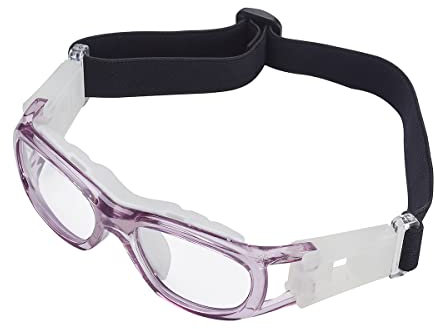 Sportbrille für Fußballbrille, Amateure von Basketball, Tennis, Erwachsene, Kinder, Laufen, Schutzbrille, verstellbar… (Rosa Kinder)