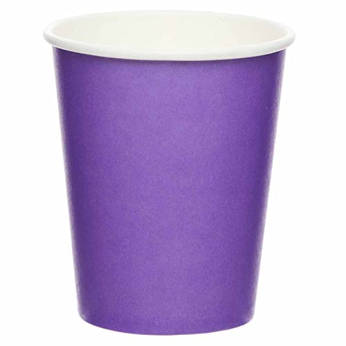 amscan-Gobelets en Carton Violets, 9915403-213-66, Violet