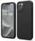 elago Liquid Silicone Case Kompatibel mit iPhone 14 Hülle (6.1), Hochwertiges Silikon, Ganzkörperschutz - 4 Schichten stoßfeste Handyhülle, kratzfestes weiches Mikrofaserfutter (Schwarz)