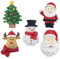 Luxshiny 5 Stücke Weihnachtsmagnete Set Kühlschrank Urlaub Magnete Dekorative Weihnachten Kühlschrankmagnete Weihnachtsmann Schneemann Vintage Spülmaschinenmagnet Weihnachtsmagnete für