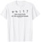 Die Entwicklung der Abfrage von Interpunktionssymbolen mit Fragezeichen T-Shirt