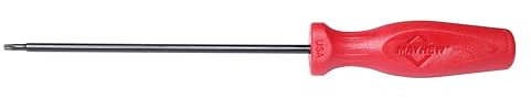 Mayhew Tools 27422 USA Torx Tamper Resistant Screwdriver, Red, T15H x 6-Inch