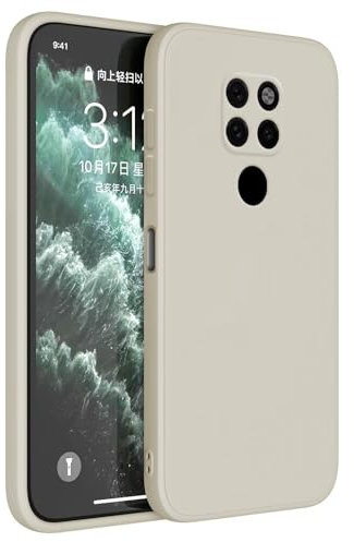 Topme Handyhülle Hülle Fur Huawei Mate20 (6.53 Inches) Case Schutzhülle, Hautschutz Aus TPU Silikonhülle - Altweiß