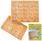 TanFans Holz-Alphabet Schreibtafel - Montessori Lernspielzeug für Vorschulkinder - Feinmotorik fördern - ABC Schreiben lernen - beidseitiges Übungstool - Geschenk für 1-4 Jahre alte Kinder