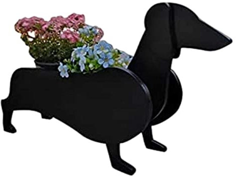 Hunde-Pflanzgefäß, Blumentöpfe, niedlicher Haustier-Hunde-Pflanzkasten, Pflanzen-Blumentopf mit Drainage-Design, Pflanzenbehälter für Innen- und Außengartendekorationen, PVC-Material