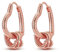 NARMO Boucles d'oreilles en argent sterling 925 et or rose - Boucles d'oreilles Hoop pour toutes les occasions