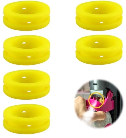 CHSEROK 6er Set O-Ring Dichtungen, Ersatzdichtungen für CO2 Adapter Quick Connect, Austauschbar für Umfülladapter, Silikon Dichtungsringe