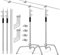 Soonpho 2-Pack C Stand Set Stativ Heavy-Duty Stahl C Ständer aus Edelstahl Silber 330 cm Verstellbares Lichtständer für Studio Softbox Reflektor Lichtstativ für Godox AD200 Pro SK400II Aputure 120D