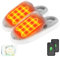 Heated Slippers - Foot Warmer for Men & Women, Electric Heating Slippers with 2 Pcs 4000mAh Battery, 3 Heating Levels (Flat Slippers, Women 9-10 / Men 8-9)