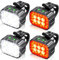 Bike Lights Set Super Bright, CIRYCASE USB Rechargeable Bike Light with Spot & Flood Beam, IP65 Waterproof Cycle Lights for Night Riding, DIY 2 x 4 + 2 x 6 Lighting Modes Bike Lights Front and Back