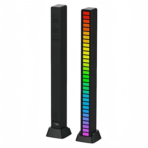 LED Lichtleiste, Klangaktivierte RGB Lichtleiste, Musiksynchronisierte RGB LED Lichtleisten, Farbenfrohe Visuelle Effekte, Lichter, die mit Musik Synchronisiert Werden, für