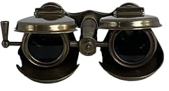 Fernglas mit Klappe, antikes Messing, 12 x 8 x 2,5 cm