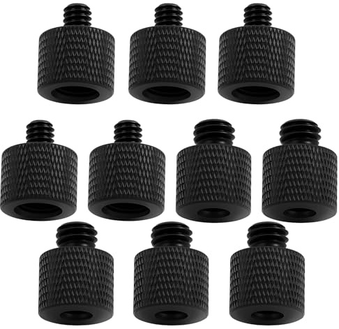 10pcs Adattatori A Vite Fotocamera Adattatori Per Treppiedi Da 1/4 À 3/8,Viti Per Treppiede Filettato Vite Fotografica 3/8 Su 1/4 Per Fotocamera,Microfono E Accessori Fotografici