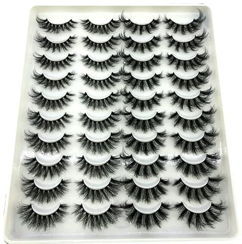20 pairs natural false eyelashes fake lashes long makeup 3deyelashes eyelash extensioneyelashes for
