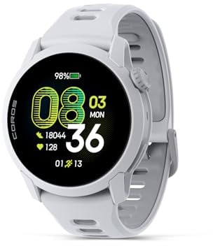 COROS PACE 4 Ultraleichte Sportuhr- Weiß Silikon, Standard | 1,2-AMOLED-Touchscreen, 32 g Laufuhr, 19 Tage Gebrauch, Sprachsteuerung, Trainingswerkzeuge, Präzises GPS
