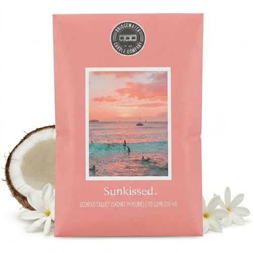 Bridgewater Duftsäckchen Sunkissed Sommerduft Raumduft 30 g | Fruchtig-floraler Duft mit Blüten, Kokosnuss und Sonnencreme - für Bad, WC, Schrank und kleine Räume, bis zu 4 Monate