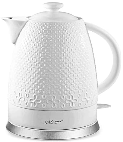 Maestro MR-073 Hervidor eléctrico de cerámica 1,5L 1200W Blanco