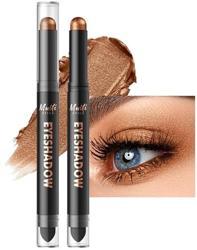 Jutqut Golden Glitzer Lidschatten Stift, Gold Glitter Eyeshadow Stick,#11 | Shimmer, Cream Finish, Hervorhebung Pigmentierter, Glänzender, Langanhaltend, Knitterfrei