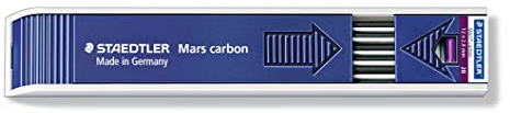 Staedtler 200-2B Etui de 12 Mines Graphite 2 mm