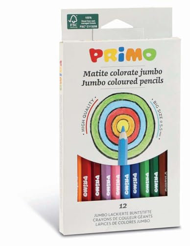 PRIMO * Box met 12 jumbo kleurpotloden
