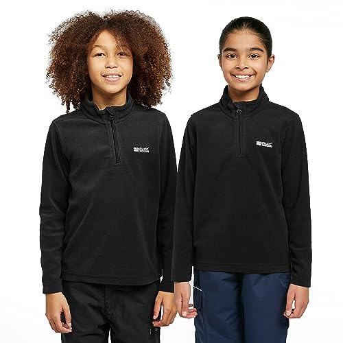 Regatta Kid's Hot Shot II Fleece Jacket - Black, Size 11-12
