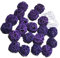 20 Stück Natur Wicker Rattan Kugeln Tischschmuck Hochzeit Party zum Aufhängen Wobble Ball Weihnachten Deko 3cm Dunkellila