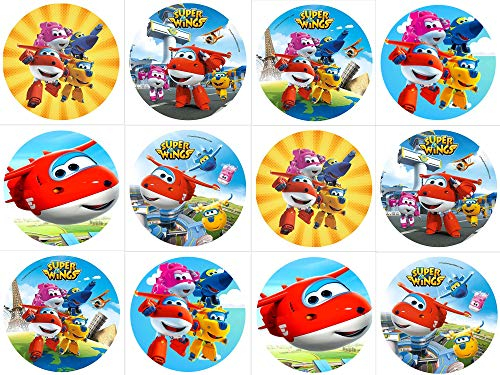12 Stück Muffinaufleger Muffinfoto Aufleger Foto Geburtstag Super Wings (14) rund ca. 6 cm *NEU*OVP*