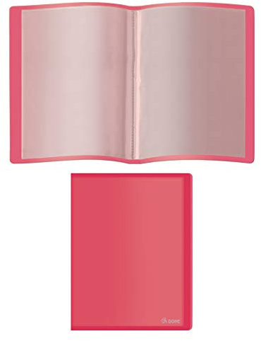 DOHE - Porte-vues PP de 10 pochettes PP (80 mic) Souple Rouge