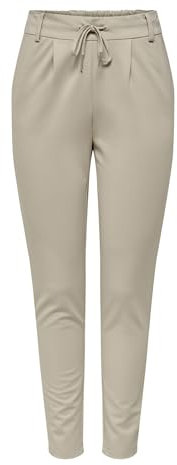 Only ONLPOPTRASH Life Easy COL Pant PNT Noos Pantalons, Pure Cashmere, M / 32L Femme
