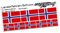 8er Set Länderaufkleber Fahne Länderfahne Flagge Wetterfest RC Car Auto Motorrad Sticker Fahrrad Aufkleber Modellbau R028 (Norway)