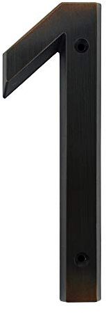 HASWARE Numero civico segno 6 pollici (15 cm) stile vintage finitura bronzo invecchiato porta numeri segnaletica targa numeri indirizzo di casa, lega di zinco (1)