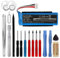 CELLONIC, Batterie pour Haut-Parleur Compatible avec JBL Flip 3 (3000mAh, 3.7V) + kit d'outils Batterie de Remplacement GSP872693, P763098 03