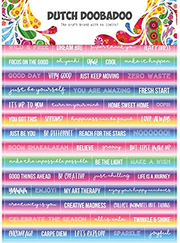 Dutch Doobadoo Dutch Sticker Art Text Mandalas
